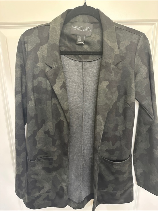 Rachel Zoe Jackets & Blazers - Rachel Zoe Olive & Gray Camouflage Open Blazer size XS